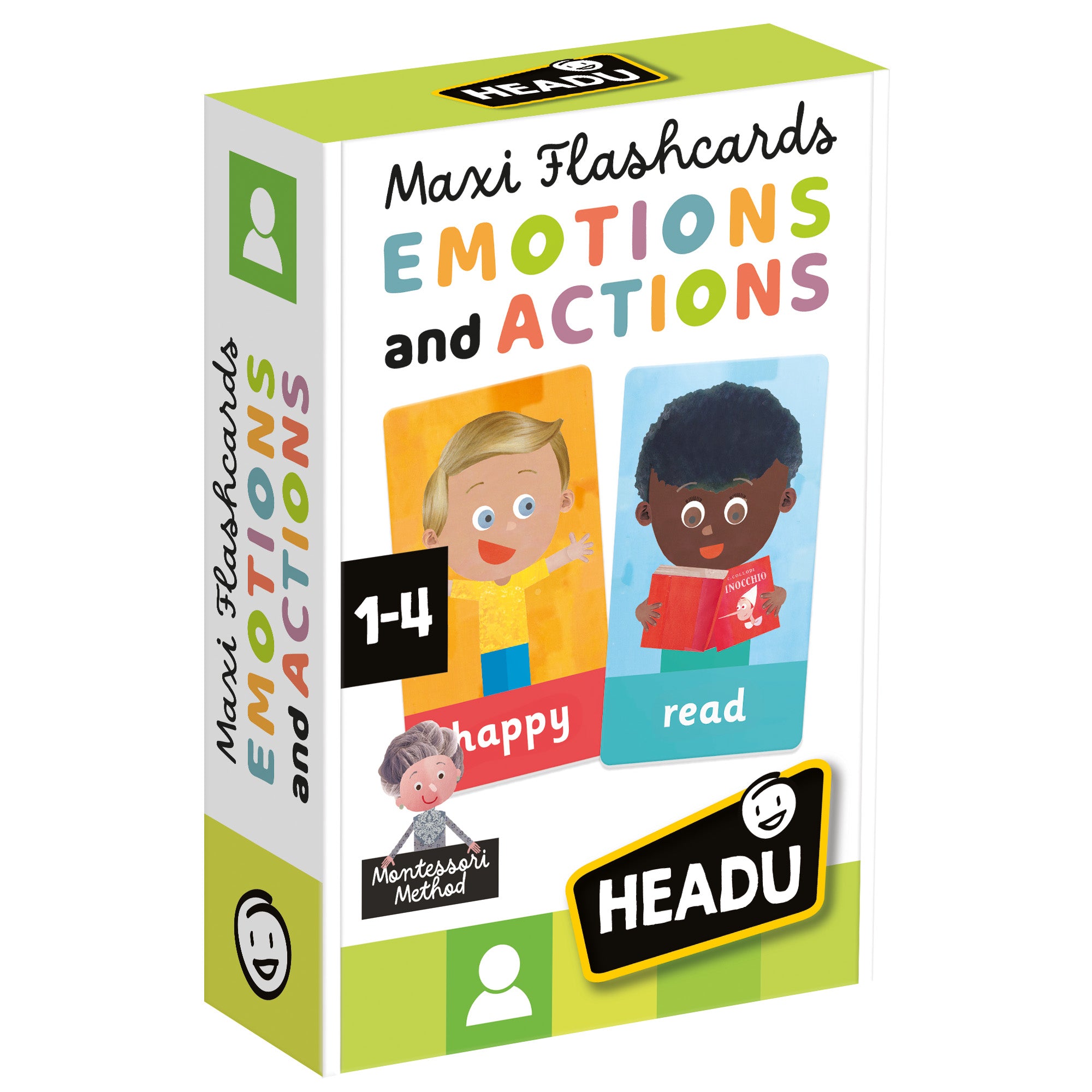 Headu Emotions and Actions Flash Cards Montessori – Social Emotional ...