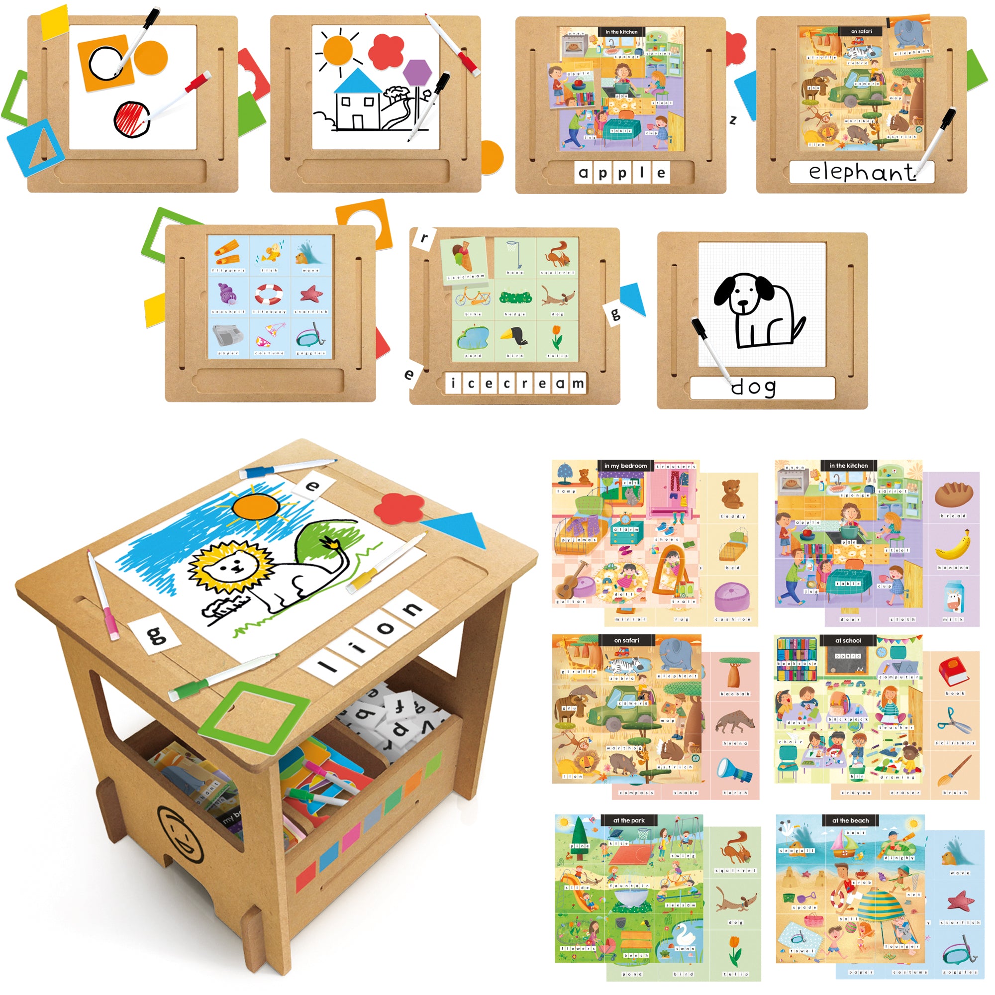 Wooden Desk Writing School