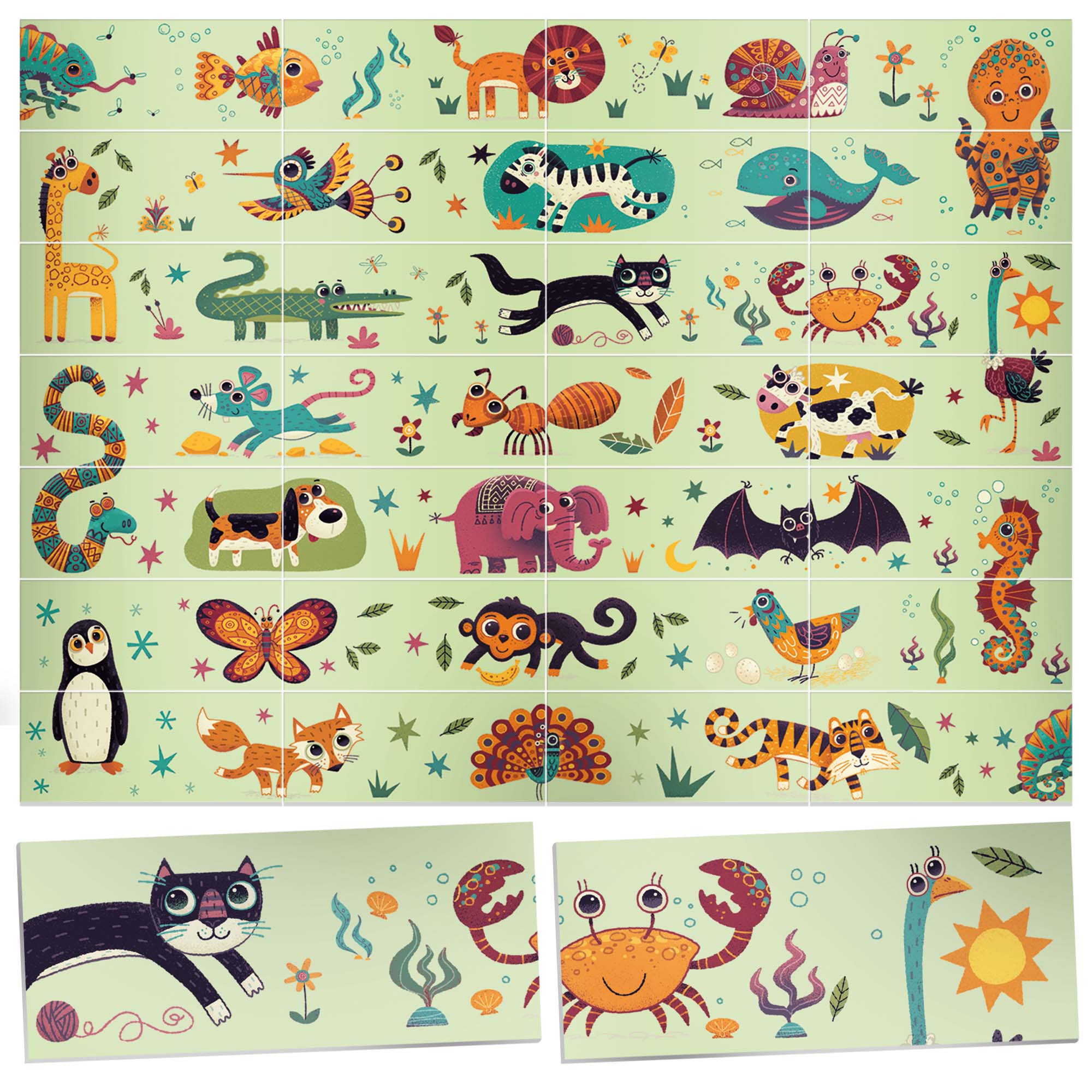 Domino Puzzle Animals
