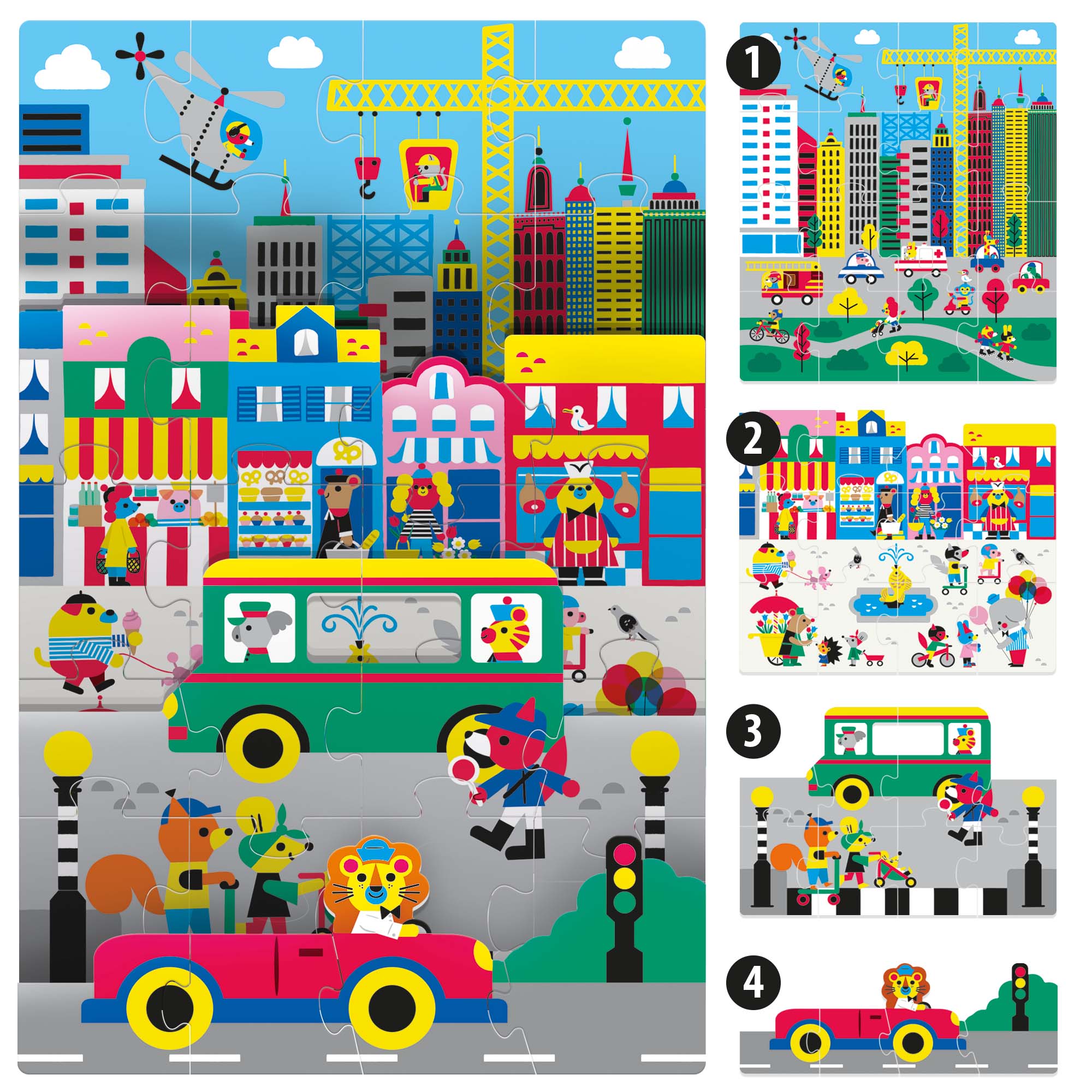 Playrama Puzzle The City
