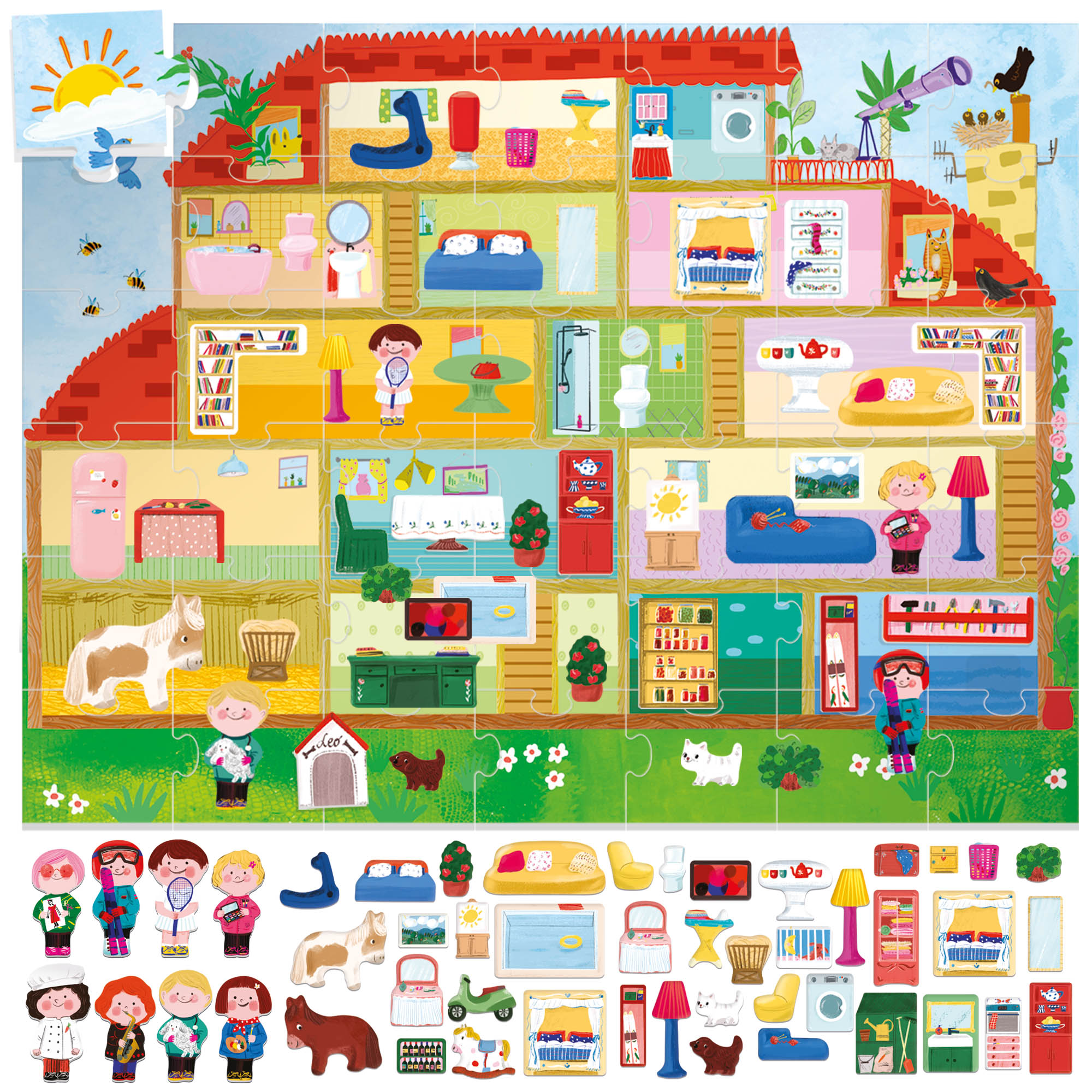 Giant Playset Puzzle The Doll House