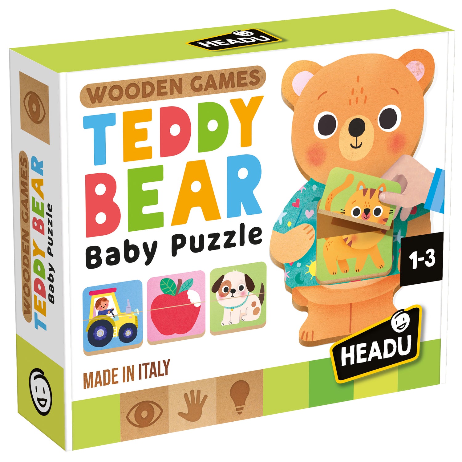 Wooden Game Teddy Bear Baby Puzzle