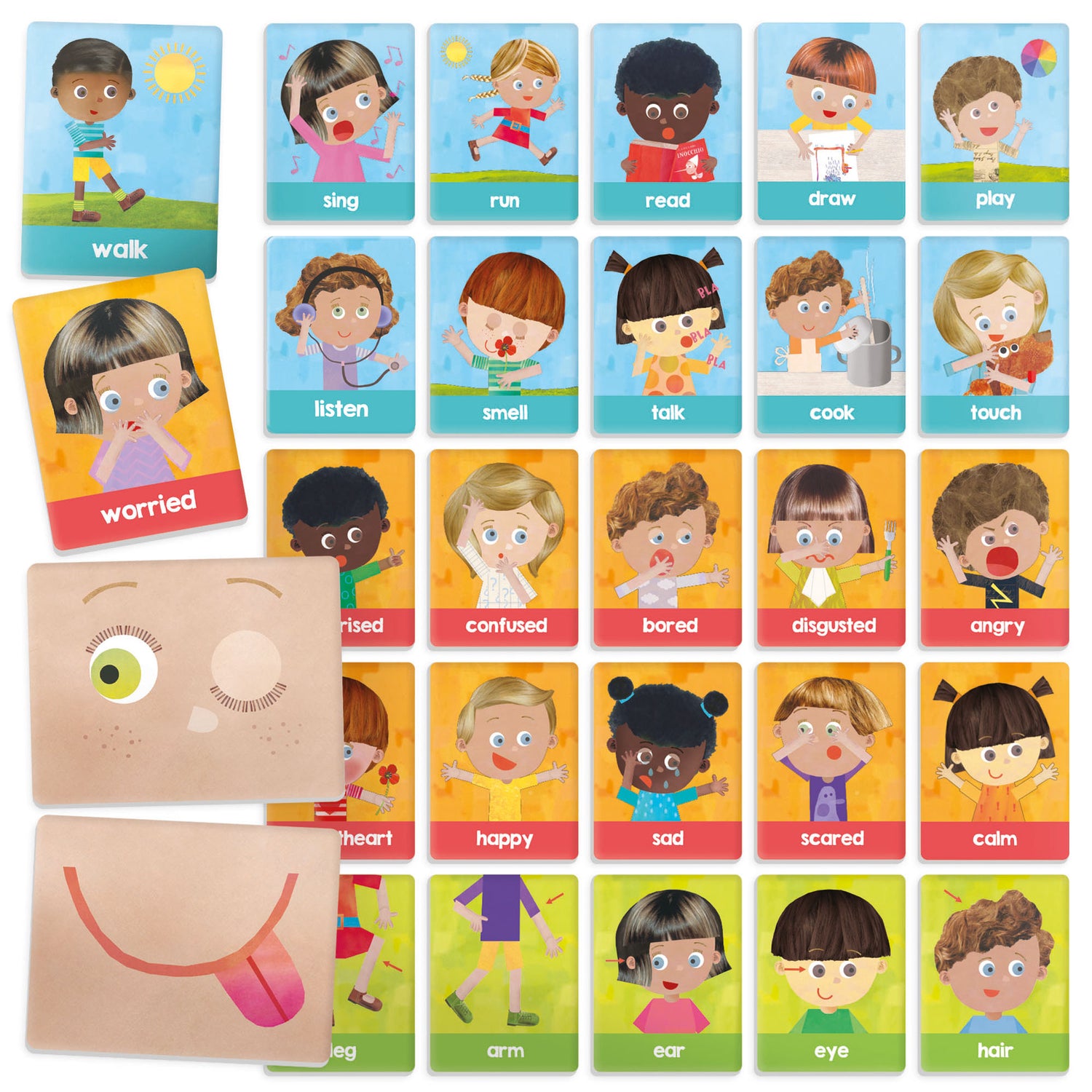 Flashcards Emotions and Actions Montessori