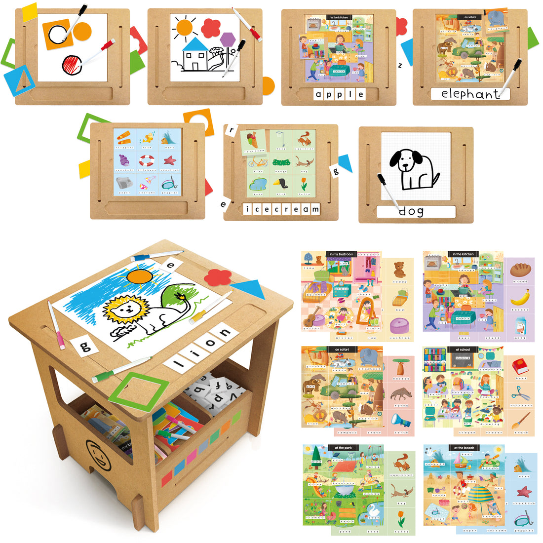 Wooden Desk Writing School