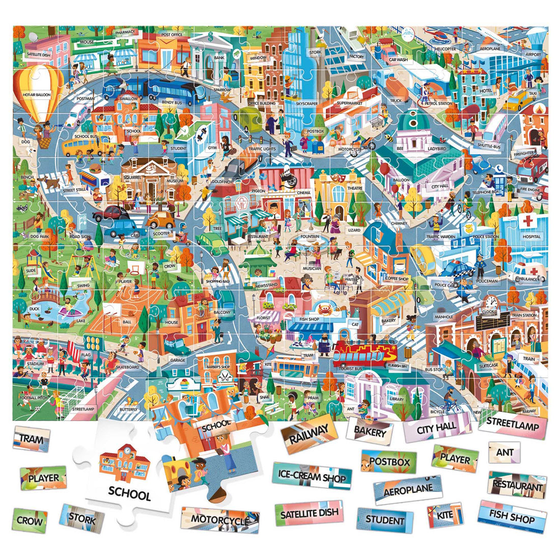 Easy English 100 Words City