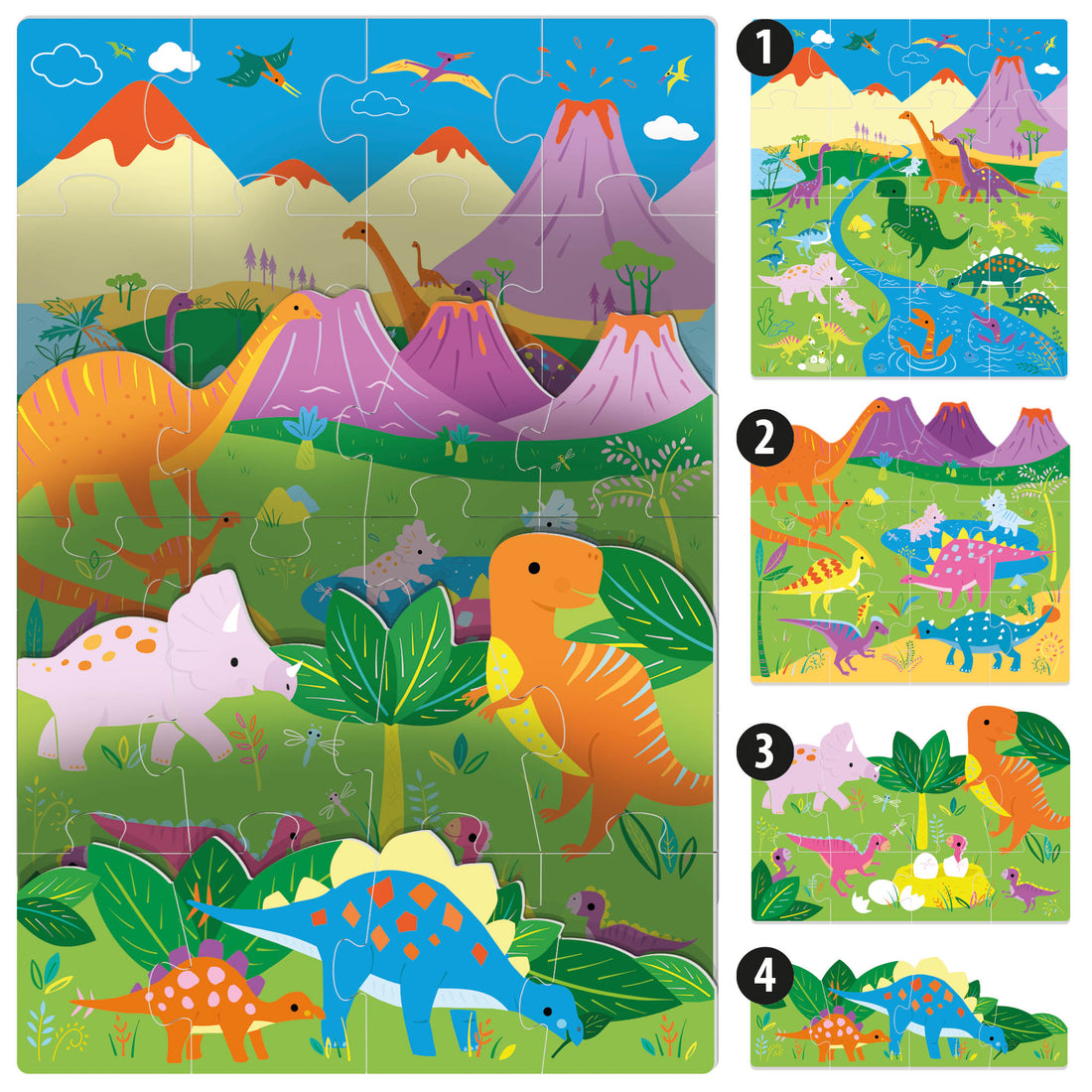 Playrama Puzzle The Dinosaurs