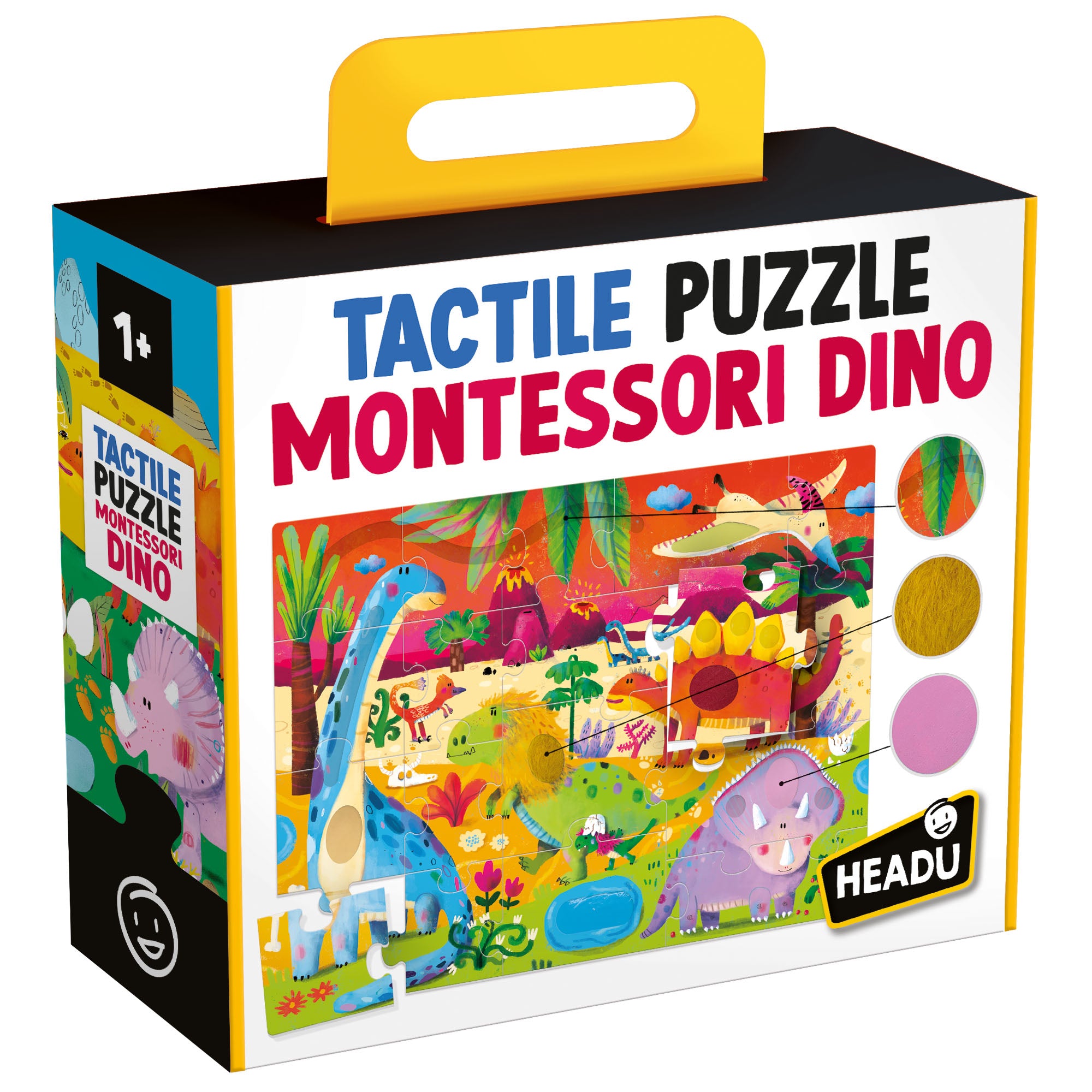 Tactile Puzzle Montessori Dino