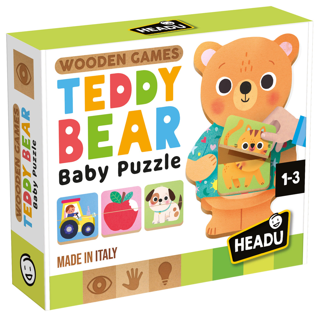 Wooden Game Teddy Bear Baby Puzzle